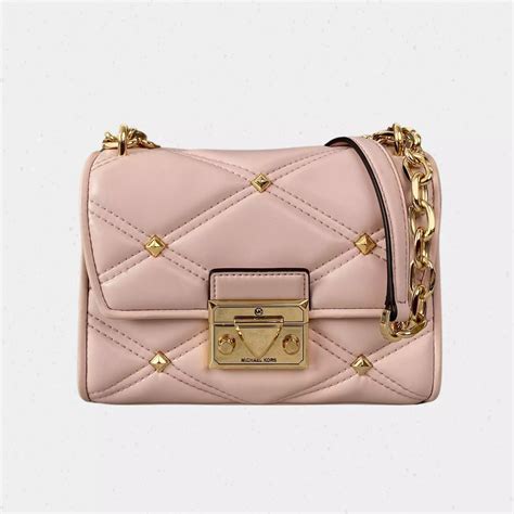 michael kors serena small flap crossbody|Serena Small Studded Crossbody Bag .